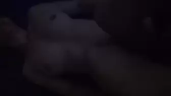 She sighs in the darkness of the porn fucking. He jizz on her belly. Nice boobies milf home-made.