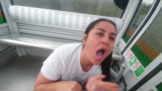 They catch me fucking in the cable car of Medellin Colombia kathalina7777 exhibitionist forever