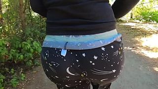 Humongous Booty Milf Walking at the Park