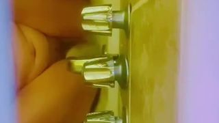 Spout of the Tub Makes Her Squirt for Pornhub