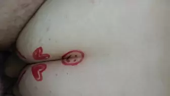 Extreme twat and anal tattoos poked hard with massive cream pie and sperm in mouth