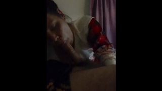 (Penis worship) my ex licks my soul while her new boyfriend waits in the driveway! Awesome facefuck throatpi