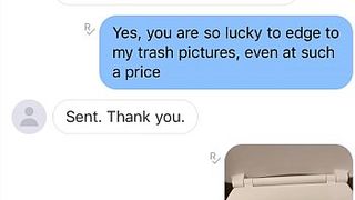 JT is a Finsub & Pays a ton for photos of trash - screenshots!! extreme finsub