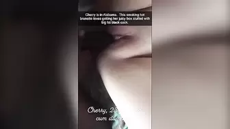 Cherry the Alabama Slut Masturbating and Fucking a BBC