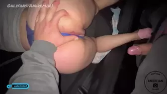 Fucking my fine ex-GF in the car! Wear a fine blue lace thong! Self perspective Pawg Amatuer