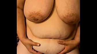 BIG BODIED WOMAN MILF WIFEY shows off her MILF belly melons and twat. Comments welcome