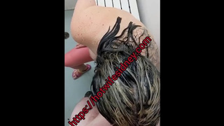 Girl ex-wife getting bred in public shower //older onlyfans sex tape