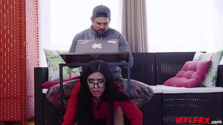 Mylfex - Fine Spanish Milf Confronted by Husband of the House
