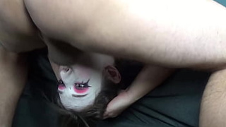 Mad Moxxi Gets Rough Head Hanging Throat Fuck of a Lifetime! Slamming Balls Deep Spunk in Throat As She Stares Forward!