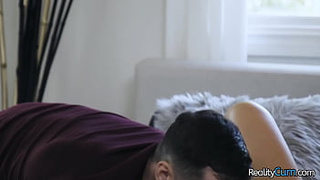 Beautiful brunette MILF seduces teeny husband with her amazing giant melons and fuck him good - Shay Sights, Ricky Spanish