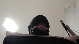 Preview - Tied up, blindfolded and ballgagged milf gets sexed in her mouth, twat and butt