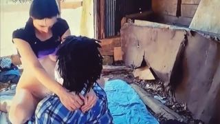 My Naughty Wife Gets Creampie from her first BBC