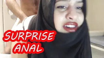 PAINFUL SURPRISE ANAL WITH MARRIED HIJAB WOMAN !