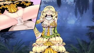Monster Girl Quest - Queen Elf Sex Scene (Ball Torture, Standing Femdom Fuck)