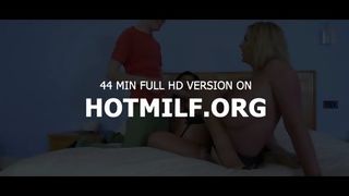 Little boy gets to fuck MILFs in hot threesome