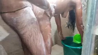 Stepbrother & Stepsister taking a Bath & Hard Fucking 